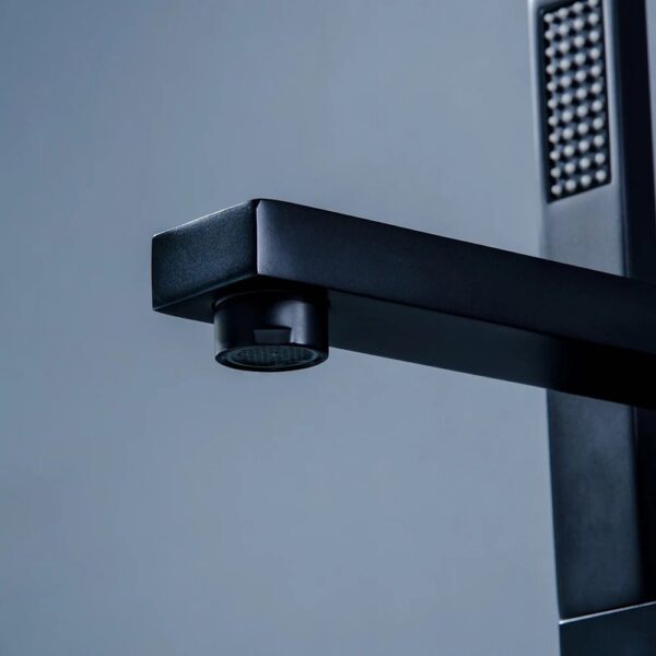 Robinet de baignoire autoportant en nickel - Image 4
