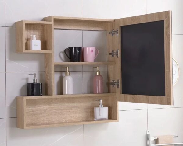 Vanité Salle De Bain 32 pouces fini bois naturel SG-9002 – Image 2